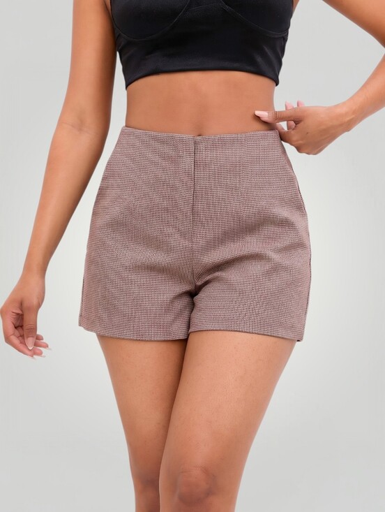 LOFT Pants - LOFT Womens 8 Tweed Trouser Shorts Coral Gray Lined Tailored Dress Shorts Career
